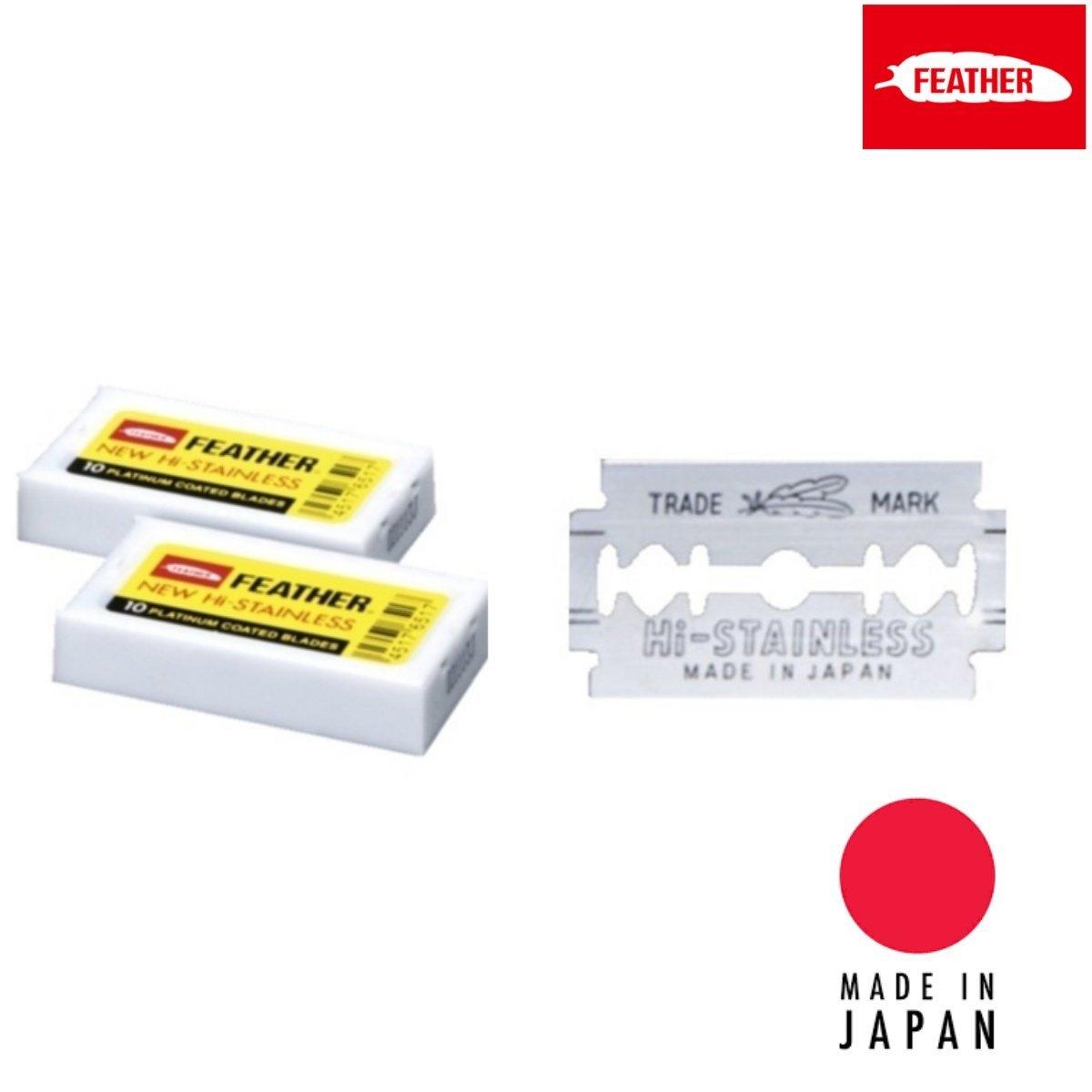 Feather Japan HI-STAINLESS Double Edge Replacement Blade - Scissor Hub Australia