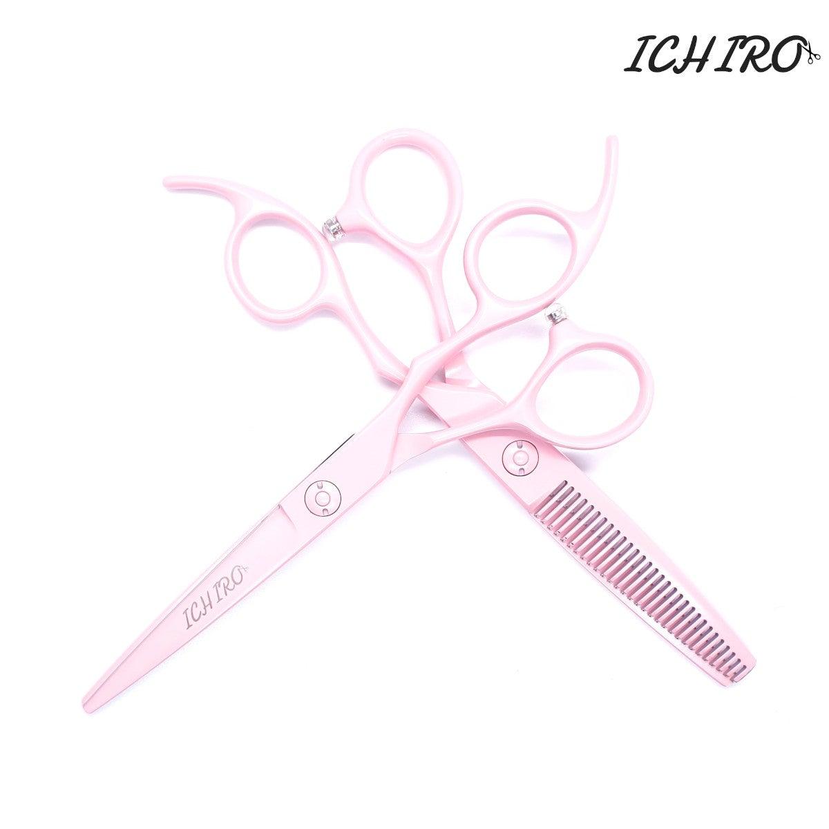 Ichiro Pastel Pink Hairdressing Scissor Set - Scissor Hub Australia