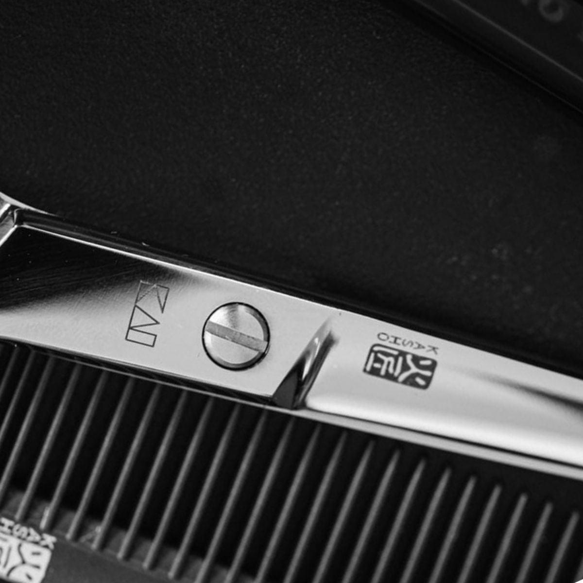 Kasho Blue Offset Hair Cutting Scissors - Scissor Hub Australia