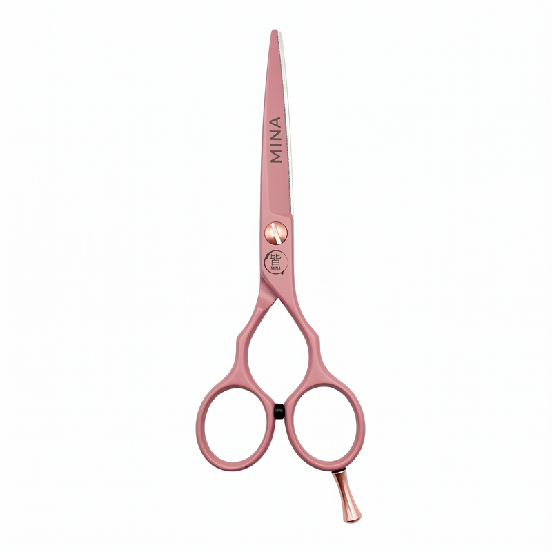MIN-PNK-C55 — Mina Classic Pastel Pink Hair Cutting Scissors