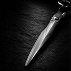Ichiro Tsurugi Barber Hair Cutting Scissors - sword blade close-up