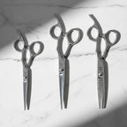 JUN-OFF-M-4545 — Juntetsu VG10 Offset Master Scissor Set