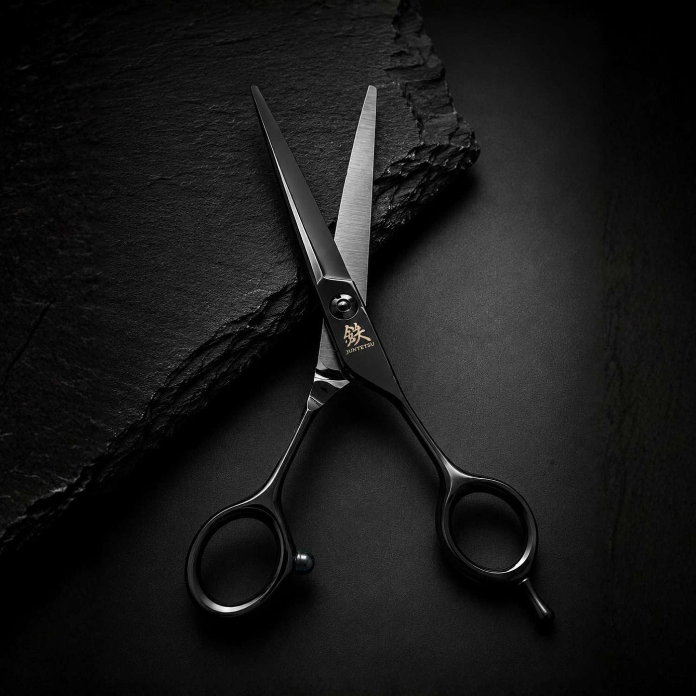 Juntetsu Black Cobalt Hair Cutting Scissors
