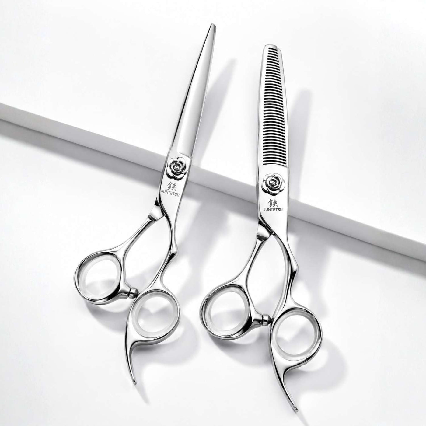JUN-RSE-S55 — Juntetsu Rose Limited Edition Cutting & Thinning Set