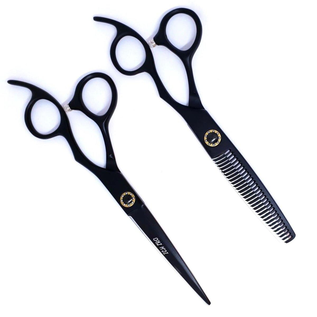 Ichiro Matte Black Professional Hairdressing Scissors Set - Scissor Hub Australia