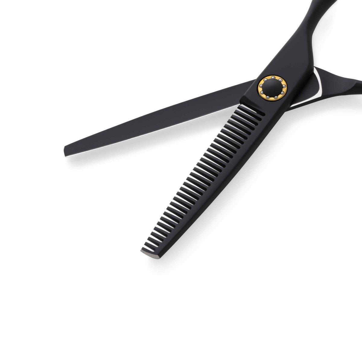 Ichiro Matte Black Professional Thinning Scissors - Scissor Hub Australia