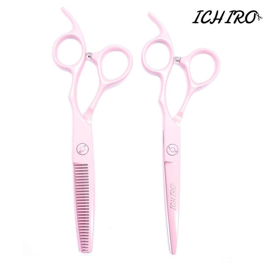 Ichiro Pastel Pink Hairdressing Scissor Set - Scissor Hub Australia