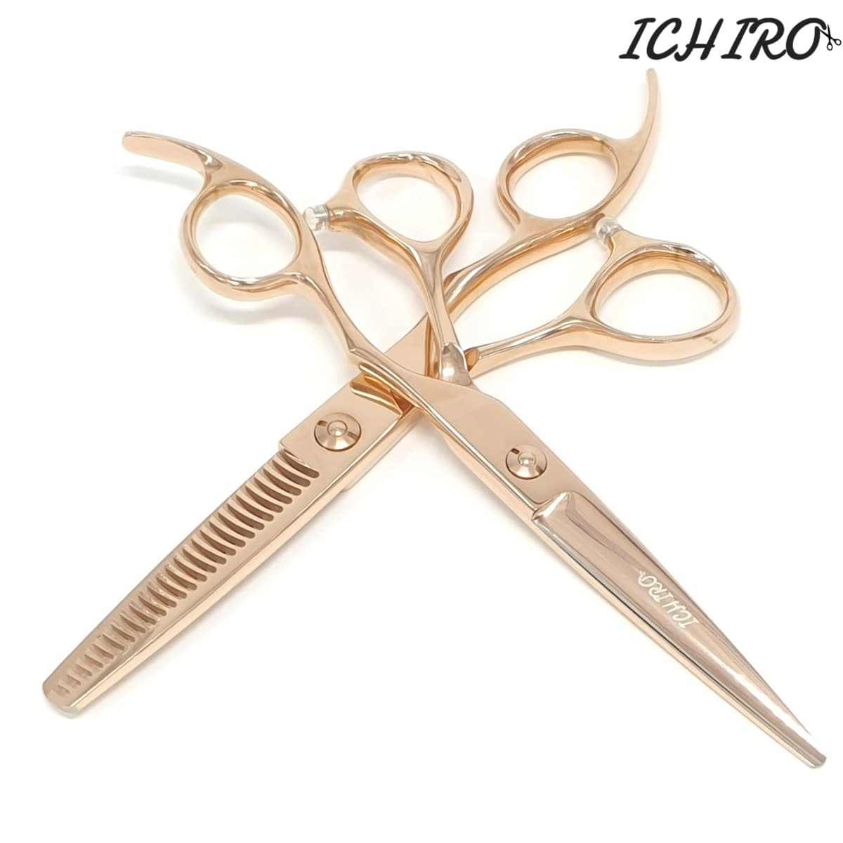 Rose Gold Hair Scissors | Titanium Coated Pink Gold Professional