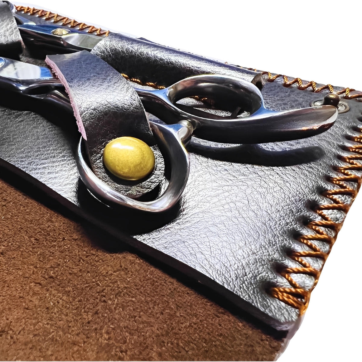 Juntetsu Artisan Soft-Leather Case for 2 Scissors