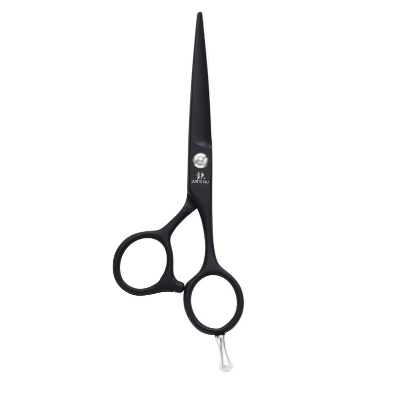 Juntetsu Matte Black Ergo Cutting Scissors - Scissor Hub Australia #dark