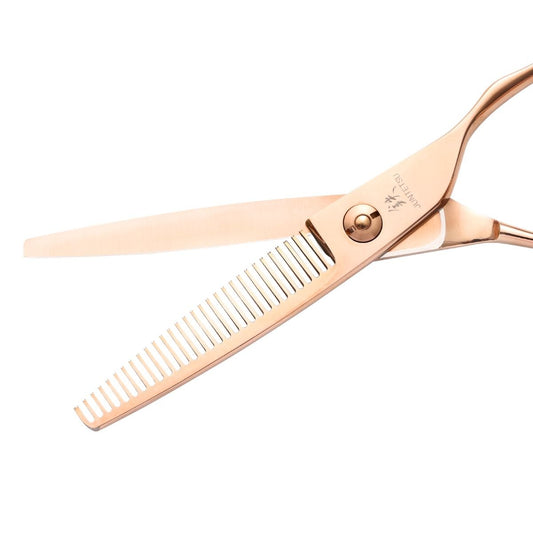 Juntetsu Rose Gold Thinning Scissors - Scissor Hub Australia