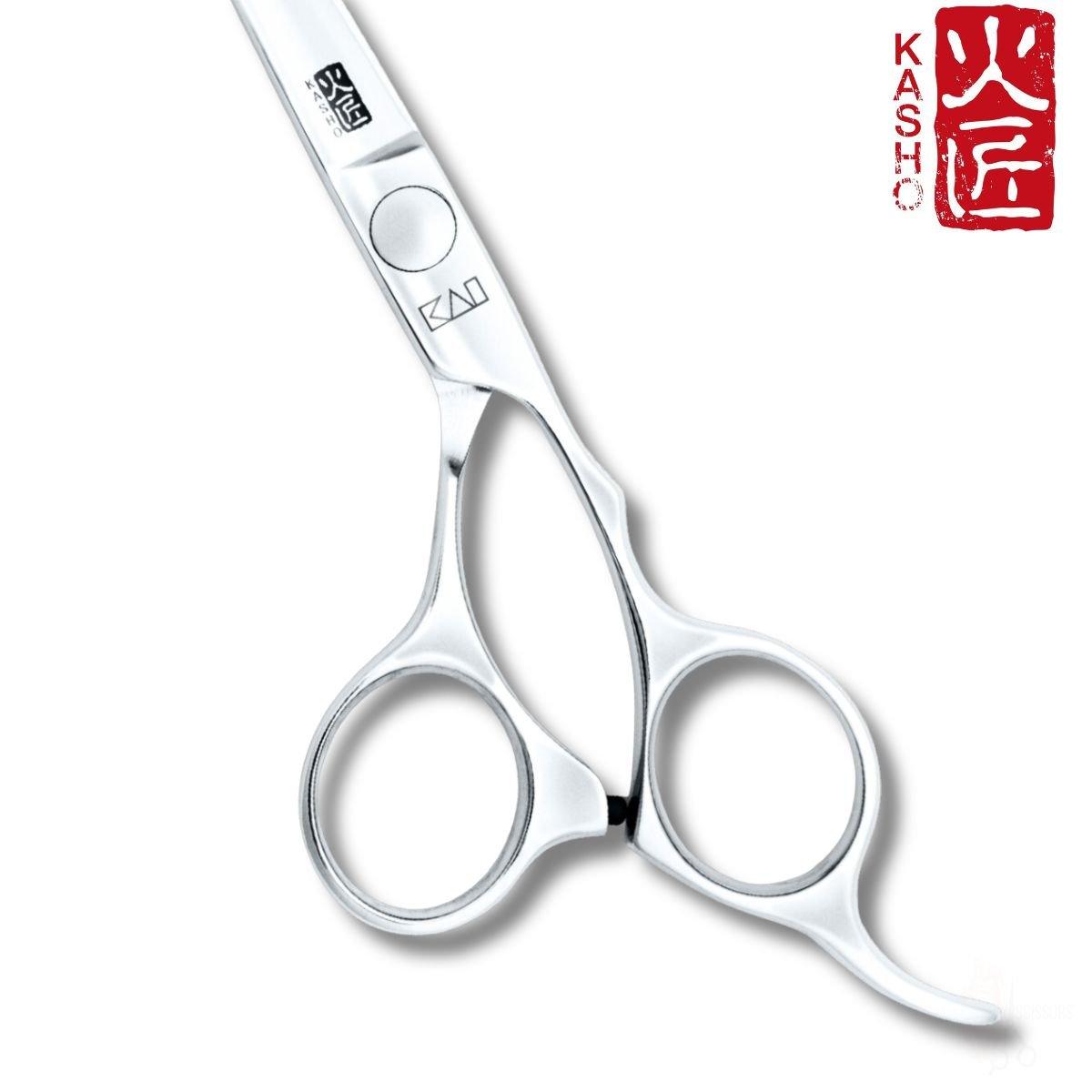 Kasho Chrome Offset Hair Cutting Scissors - Scissor Hub Australia
