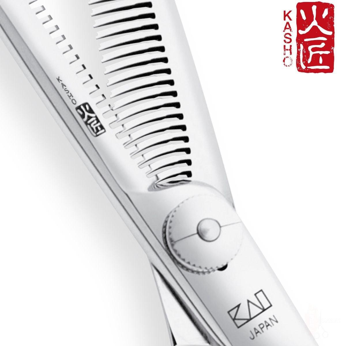 Kasho Green Hair Thinning Scissors - Scissor Hub Australia