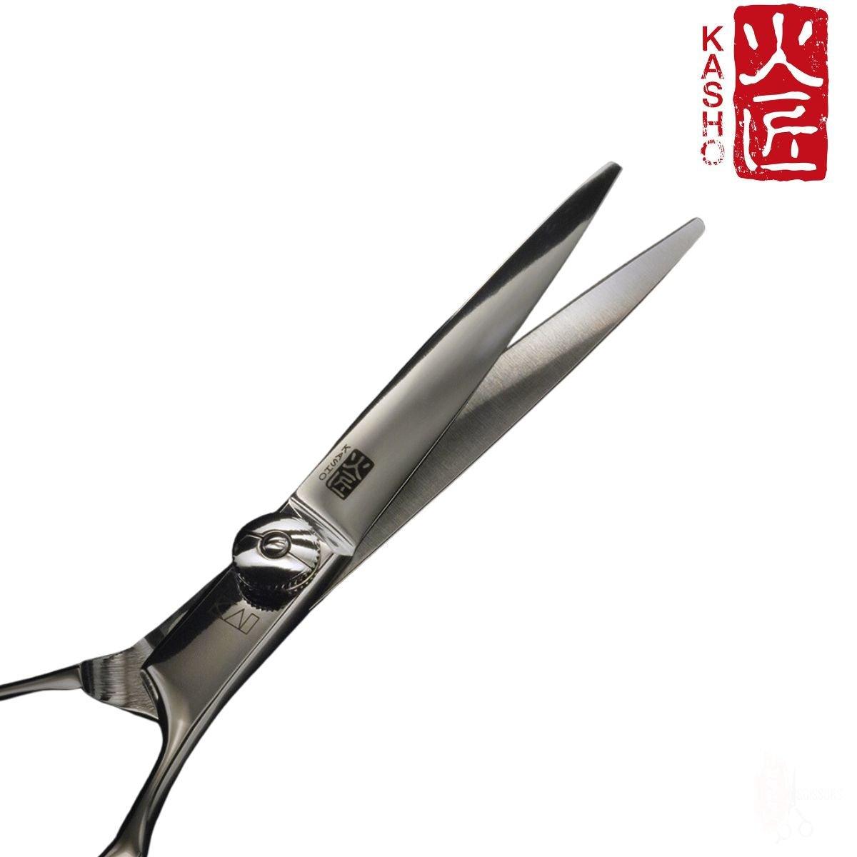 Kasho Green Semi-Offset Hair Cutting Scissors - Scissor Hub Australia