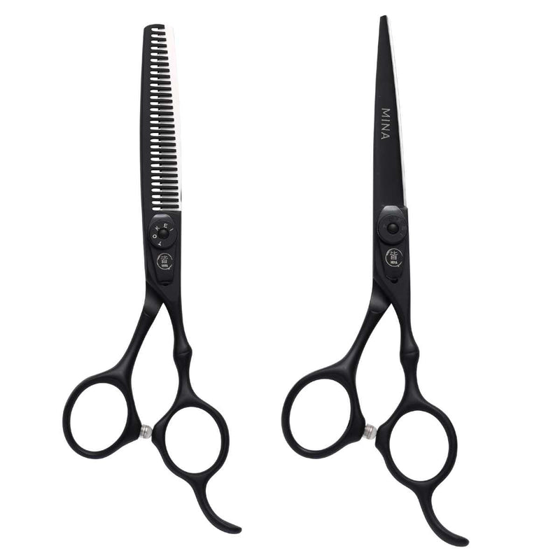 Mina Timeless Cutting & Thinning Scissor Set - Scissor Hub Australia #dark
