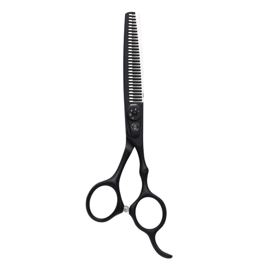 Timeless Hairdressing Matte Black Thinning Scissor - Scissor Hub Australia