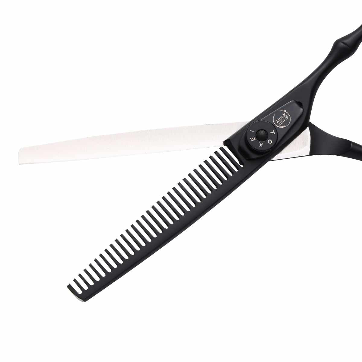 Timeless Hairdressing Matte Black Thinning Scissor - Scissor Hub Australia